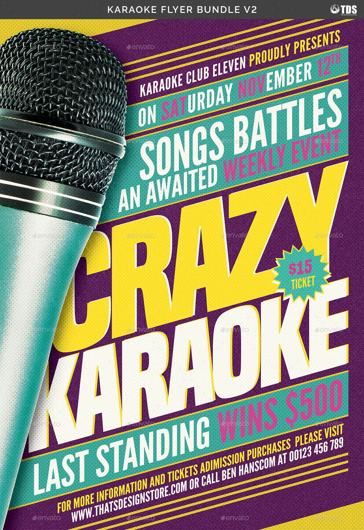 Karaoke Flyer Bundle V2 By Lou606 GraphicRiver